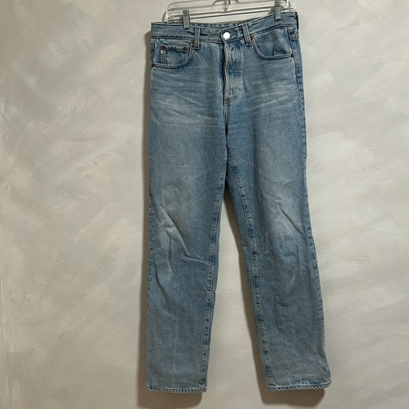 AG Alexxis high rise vintage straight jean size 29 light wash long baggy relaxed - Picture 2 of 13
